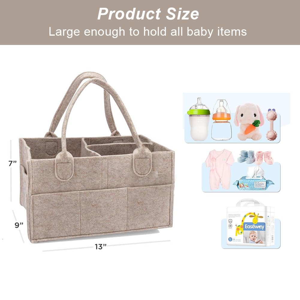 Cesta Organizadora Bebe, Organizador Pañales para Bebé, Pañal Para Bebé, Cesta Almacenamiento Portátil para Cambiar Pañales