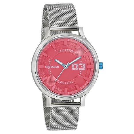 Analog Red Dial Women's Watch - 6166SM02