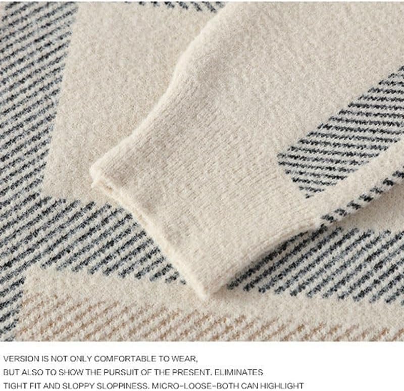 Men's Winter Casual Round Neck Sweater Base Knit