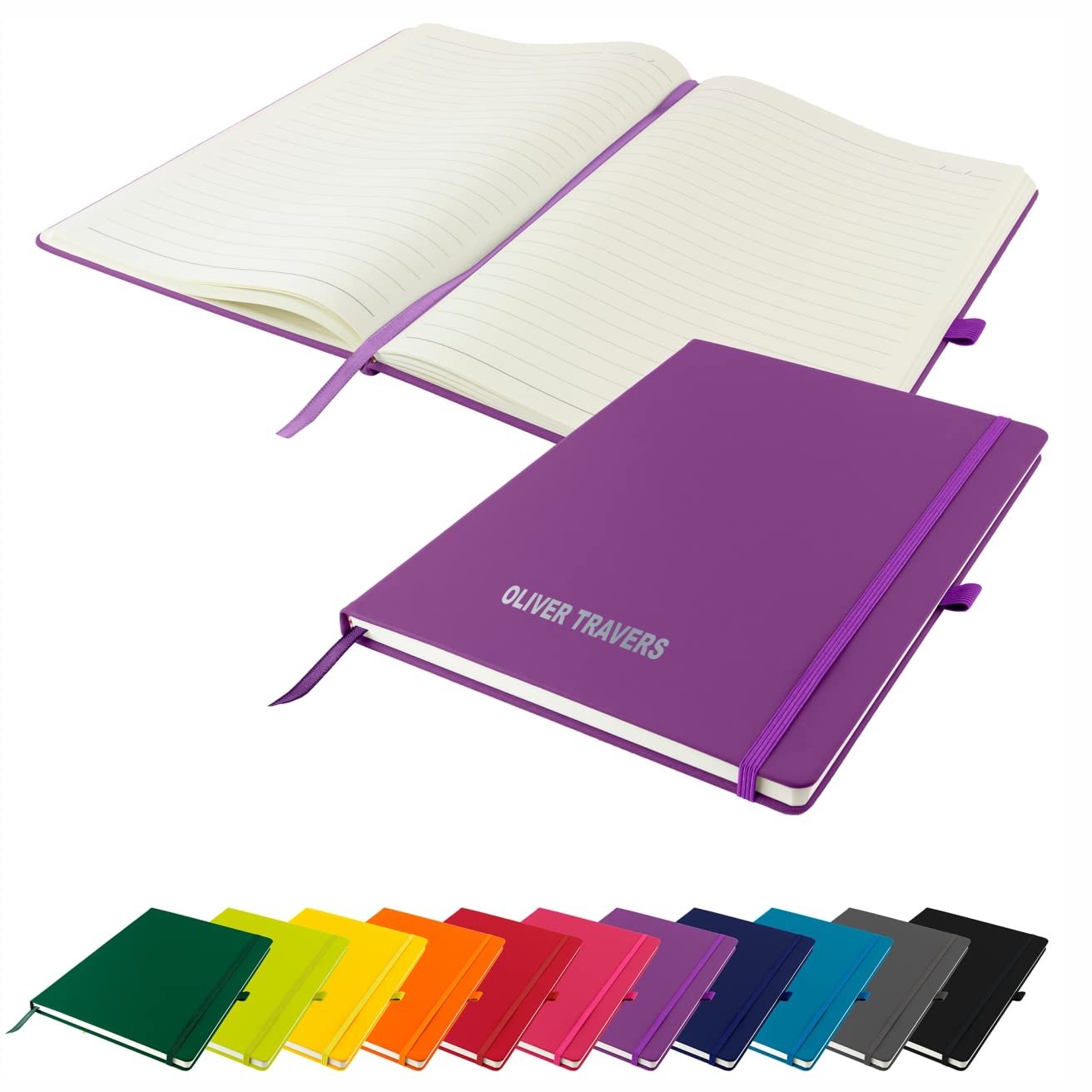 That's My Pencil Personalised A4 Notebooks/Note Pad- Printed with Name (Purple)
