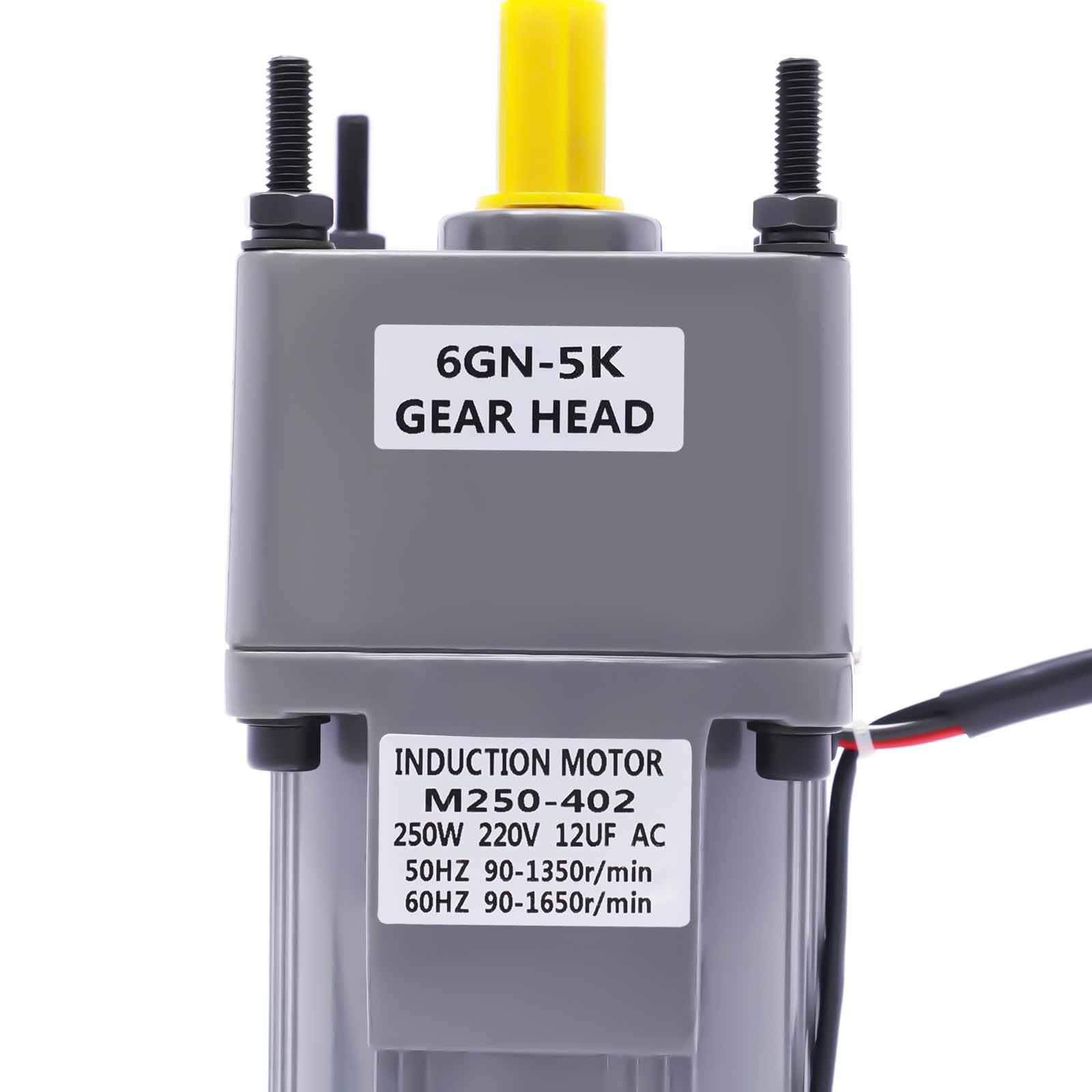 Silnik przekładniowy 220 V, 250 W, 5 K, bezstopniowa regulacja prędkości obrotowej, mały, regulator, uchwyt, łożyska kulkowe, do przemysłu, maszyn tekstylnych, urządzeń medycznych