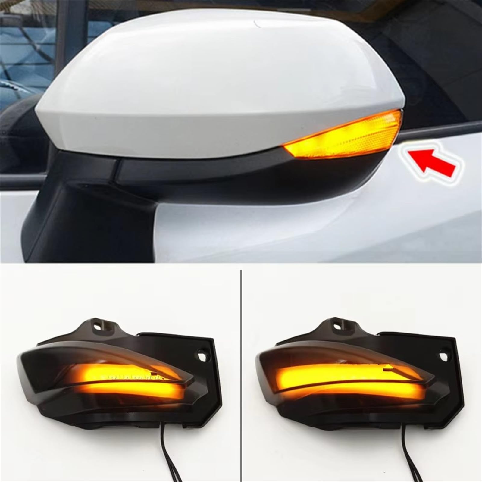 Indicatori Direzione Dinamici Per Toyota Per Corolla Per Sport E210 2019-2020 2pezzi Auto LED Dinamico Indicatore Direzione Sequenziale Specchietto Indicatore di direzione dello specchietto retrovis