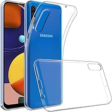 Coque pour Samsung Galaxy A50S 6.4", Coque Silicone Gel Souple Ultra Fine Couleur Transparent + 3 Films Verre trempé Noir pour Samsung Galaxy A50S 6.4" SM-A507FN