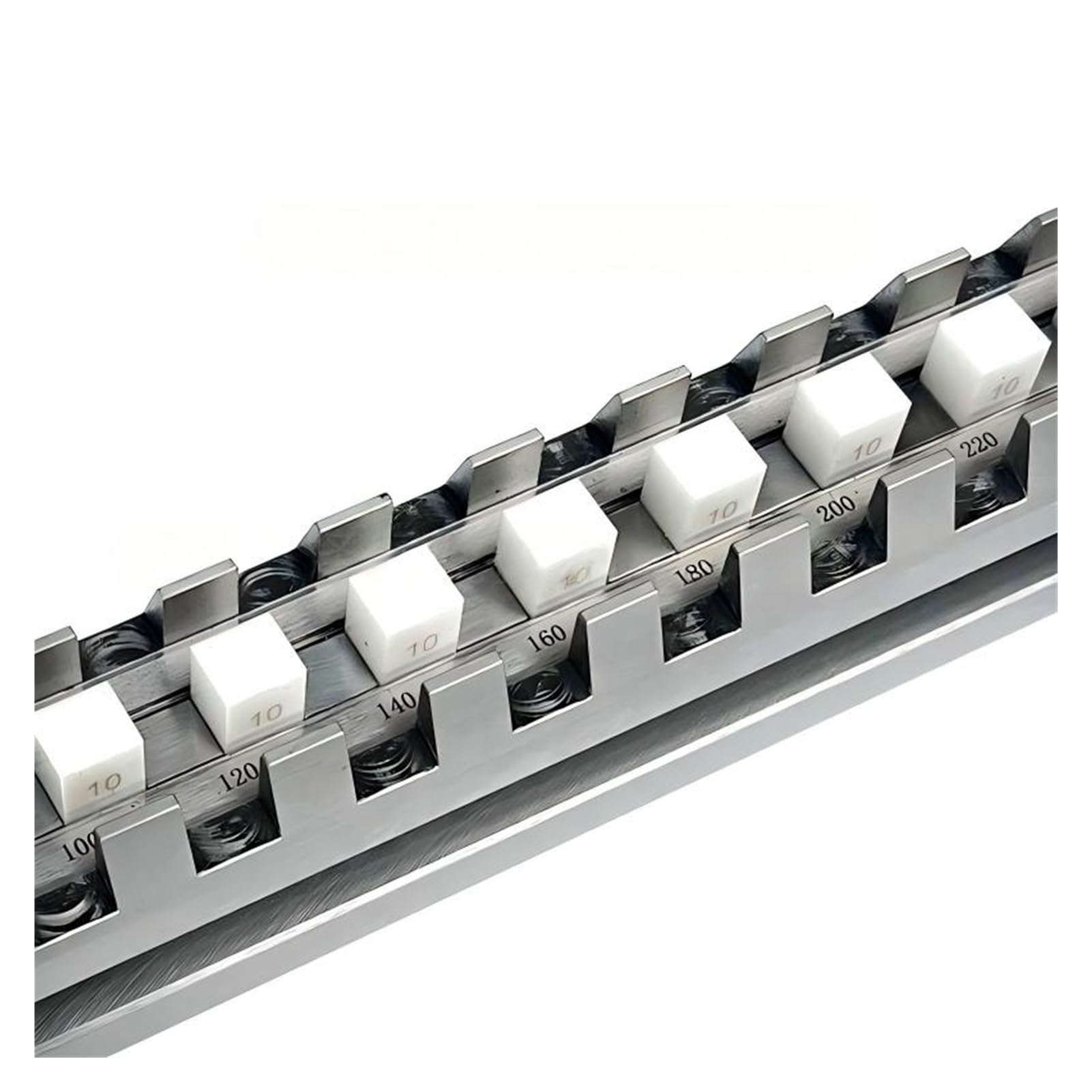 Grado 0 0-500/600 mm, medidor de paso cerámico 10/20, vertical y horizontal doble propósito para metrología profesional(0-600mm step 20)