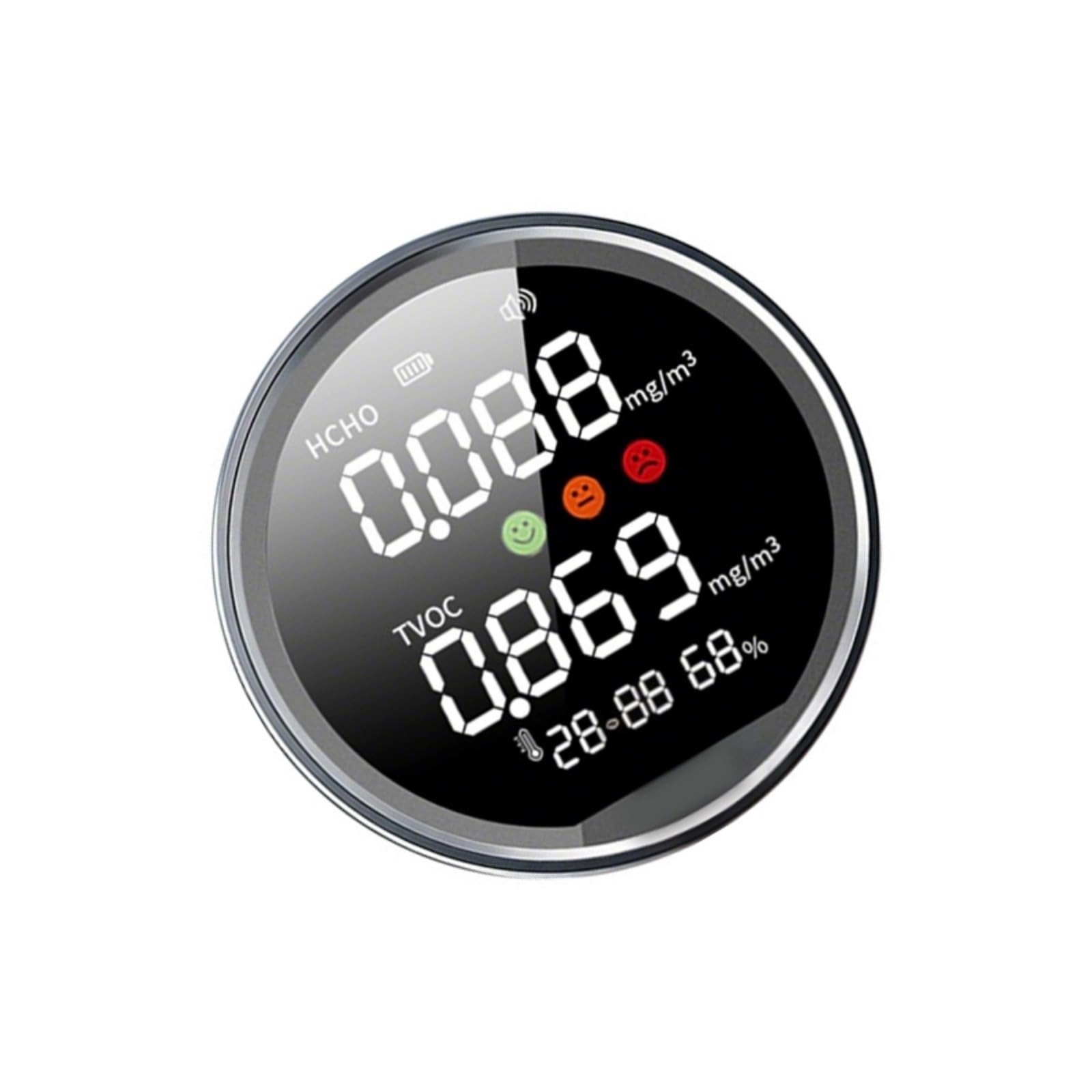 Accuracy Formaldehyde Detector with TVOC Temperature Humidity Monitor for Home Air Testing Family Health Formaldehyde Detector
