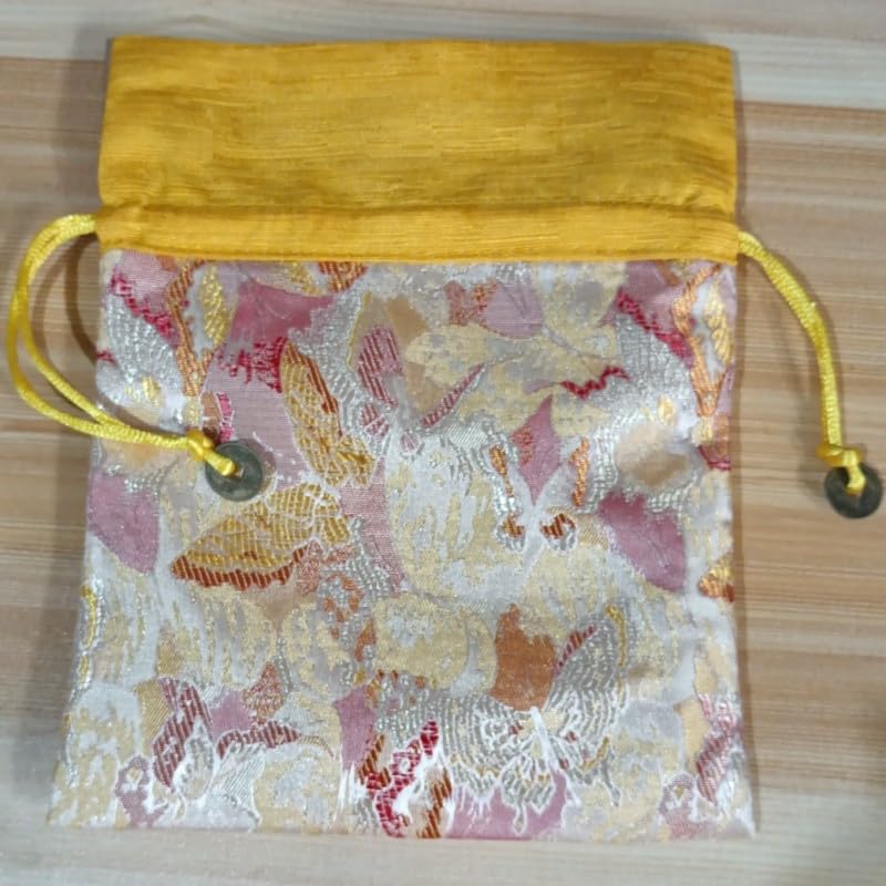 2 Bolsas de Seda Brocada China para Joyas 5.9x7.5 in miniatura 4
