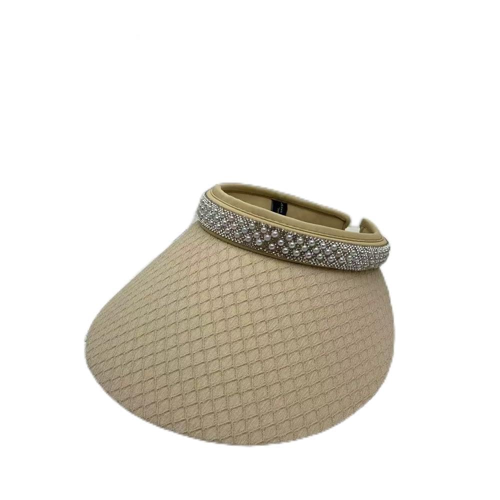 Visera Solar Mujer Gorra de Sol Transpirable con Visera Ancha y Parte Superior Hueca for Mujer para Pesca Correr