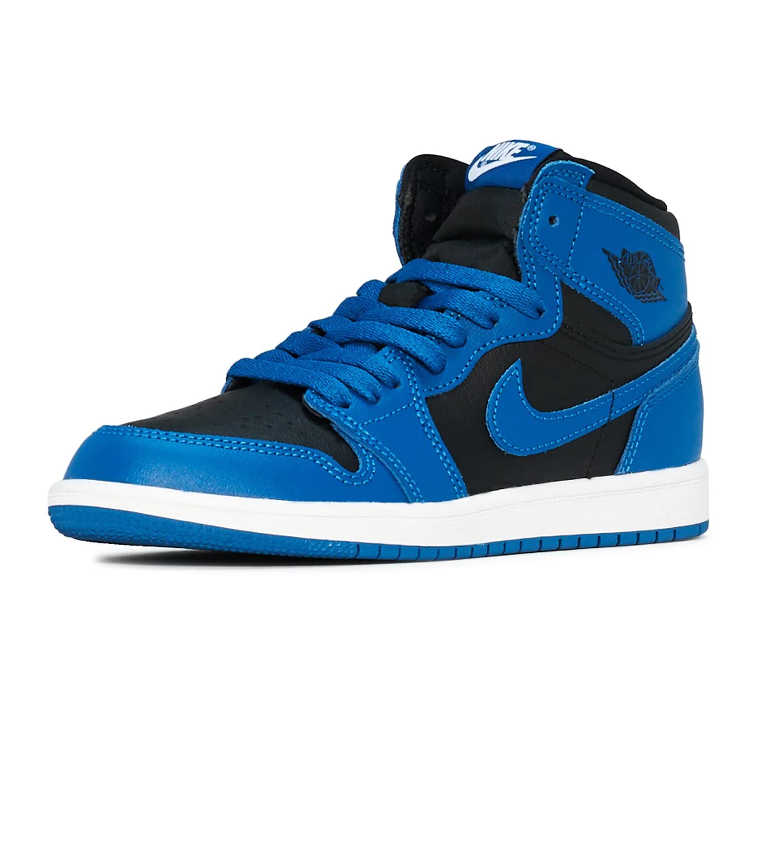 Jordan Little Kid's 1 Retro High OG Dk Marina Blue/Black-White (AQ2664 404) - 12