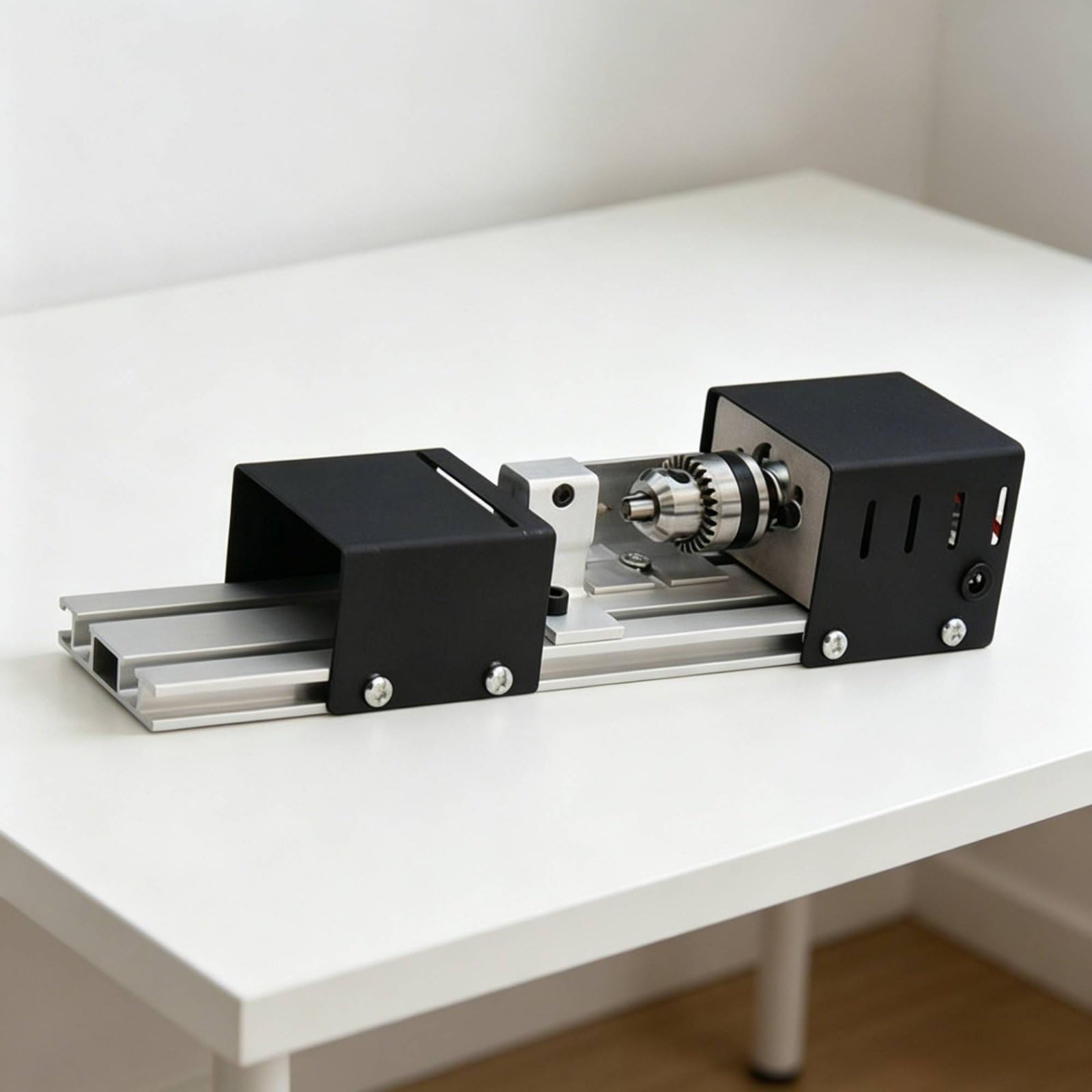Qianly Mini Torno Multifuncional Alta Precisión Torno para hacer Abultamientos Velocidad Ajustable Pulidora de Abultamientos de Madera para Artesanos, Mejora Estándar