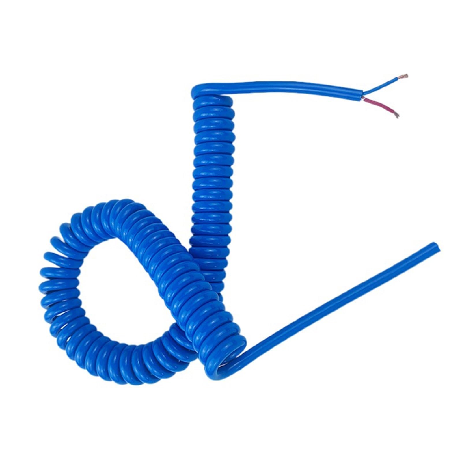 GHJrtHFJ Spiral power cord, Spiral Power Cord Wire 3 Core 15AWG Cable Pure Copper Retractable Tension Spring Coil(Stretch 3 meter 15AWG 1.5mm2)