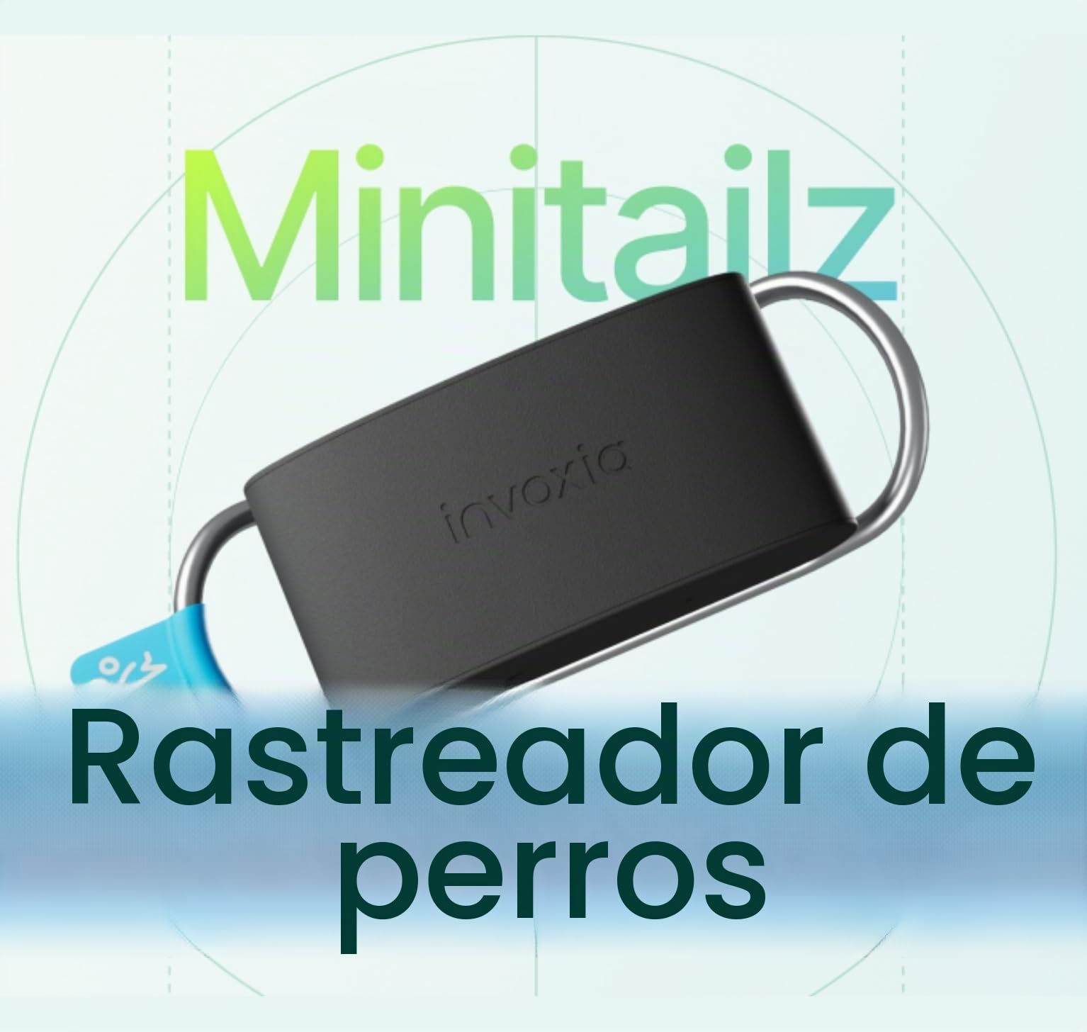 Invoxia Minitailz - Rastreador de Salud y GPS para Perros #1 - Escaneo cardíaco y respiratorio - Ubicación en Tiempo Real - Análisis de Actividad y Bienestar - Sin suscripción - Compacto y Ligero