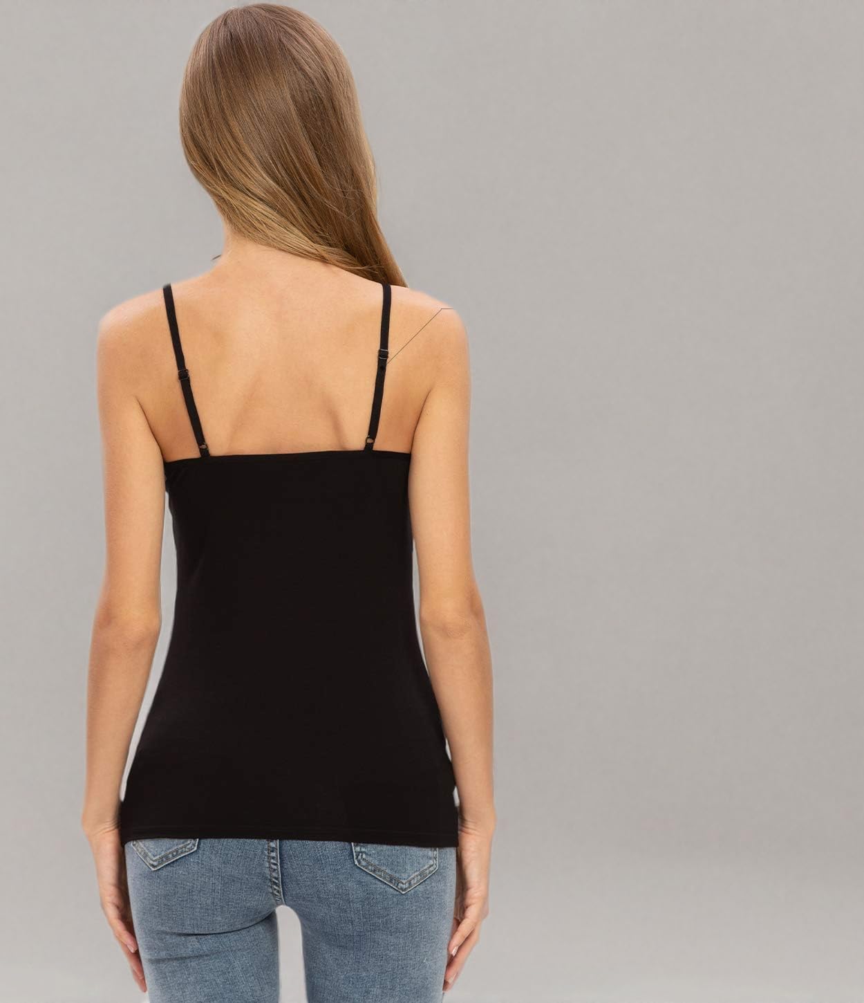 Rosyline 4 Piece Women Camisole Basic Undershirt Adjustable Spaghetti Strap Tank Top - Image 6