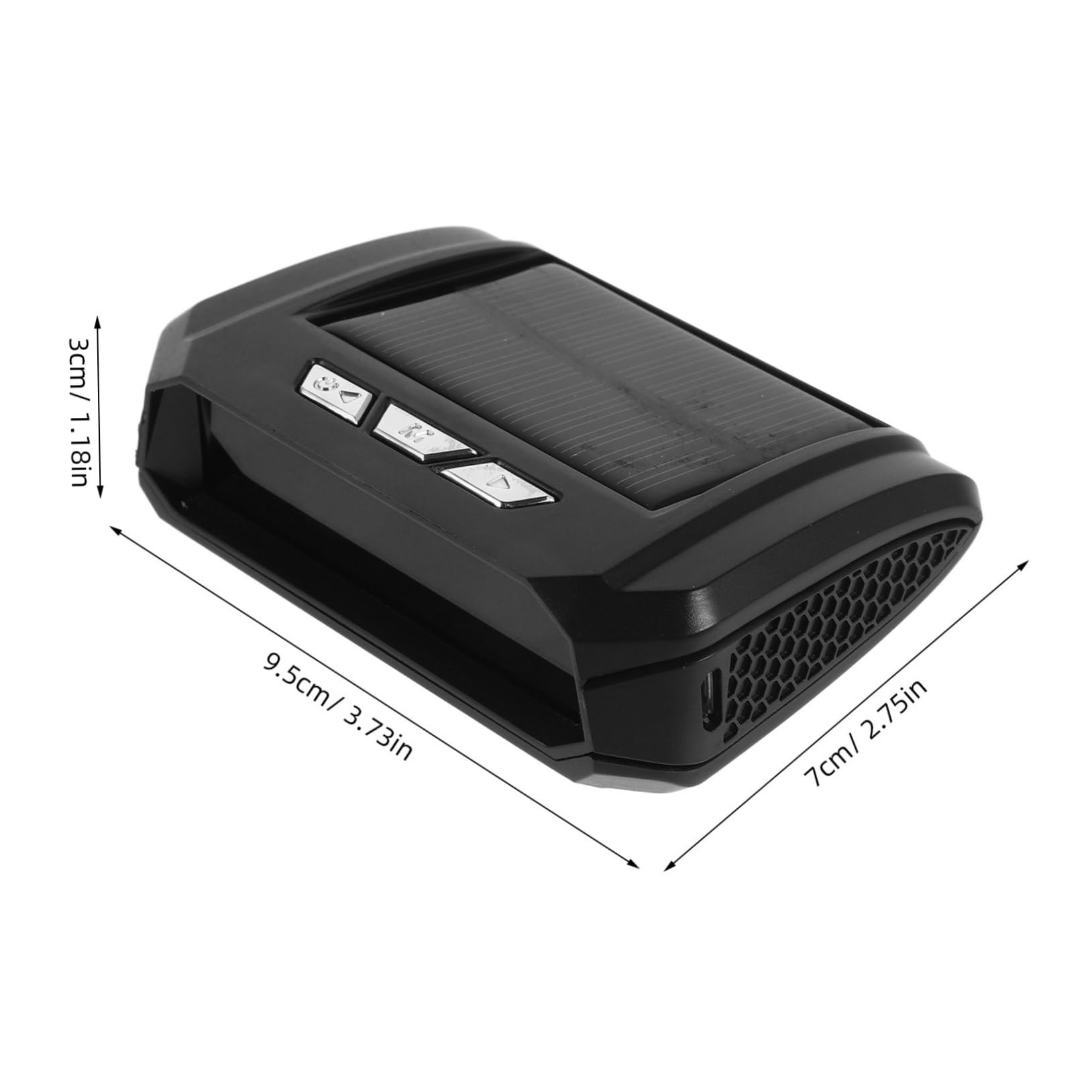 SOLUSTRE Reloj de Coche con Pantalla Digital para Salpicadero, Función de Temperatura y Hora, Diseño Compacto en Abs para Automóviles y Carritos de Golf