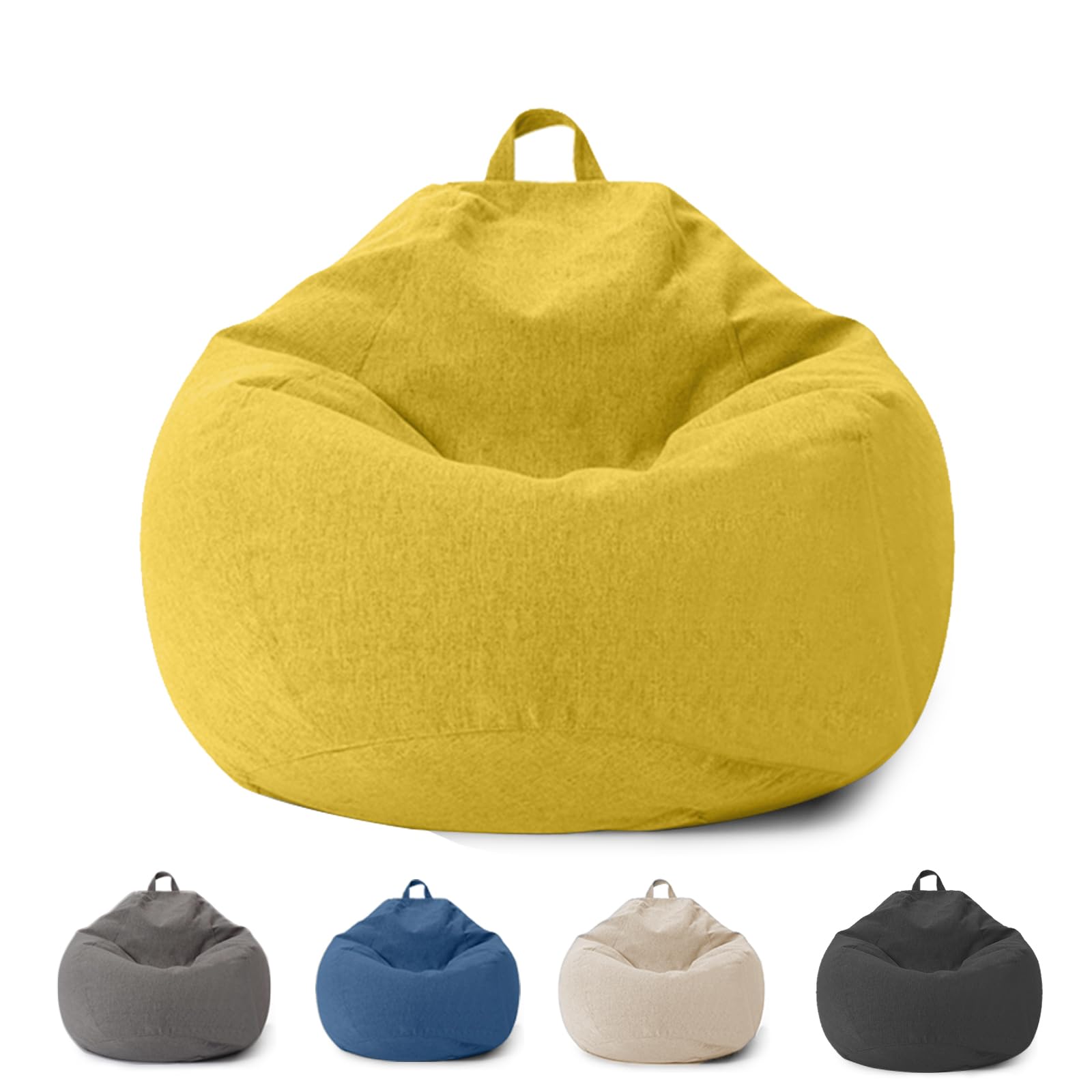 Sacco Seduto per Bambini e Adulti, Coprimaterasso Sacco Seduto Senza Riempimento, con Cerniera, per Adulti e Bambini, 100 x 120 cm Poltrona Sacco per Camera da Letto, Ufficio, Soggiorno, Terrazza