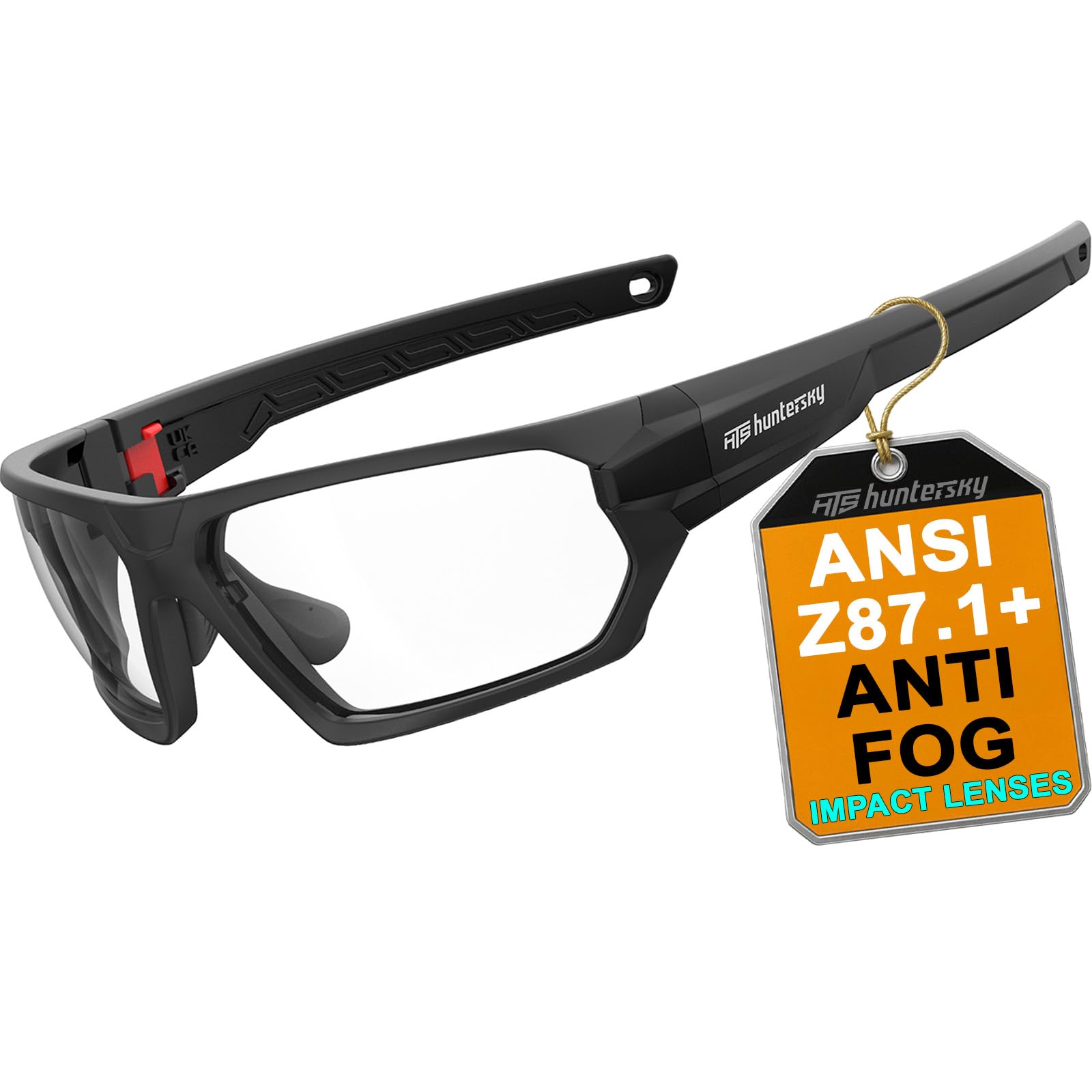 HTS HUNTERSKY Ballistic Tactical Impact Protection Anti Fog Shooting Glasses Military Grade Airsoft Range…