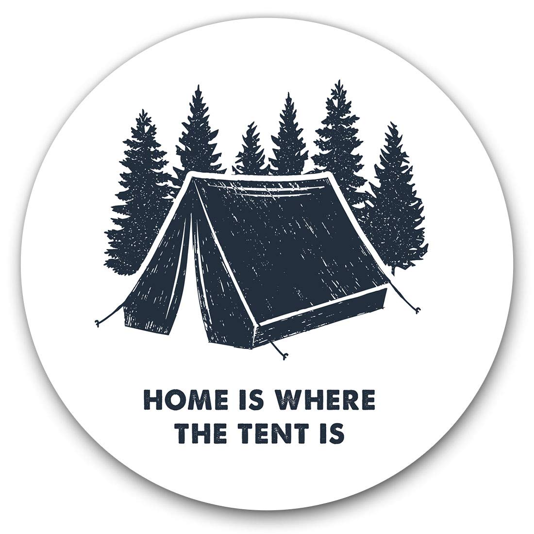 2 x 30cmVinyl Stickers - Camping Tent Forest Holiday Camp Decals for Car Van Luggage Scrap Book Fridge #14729