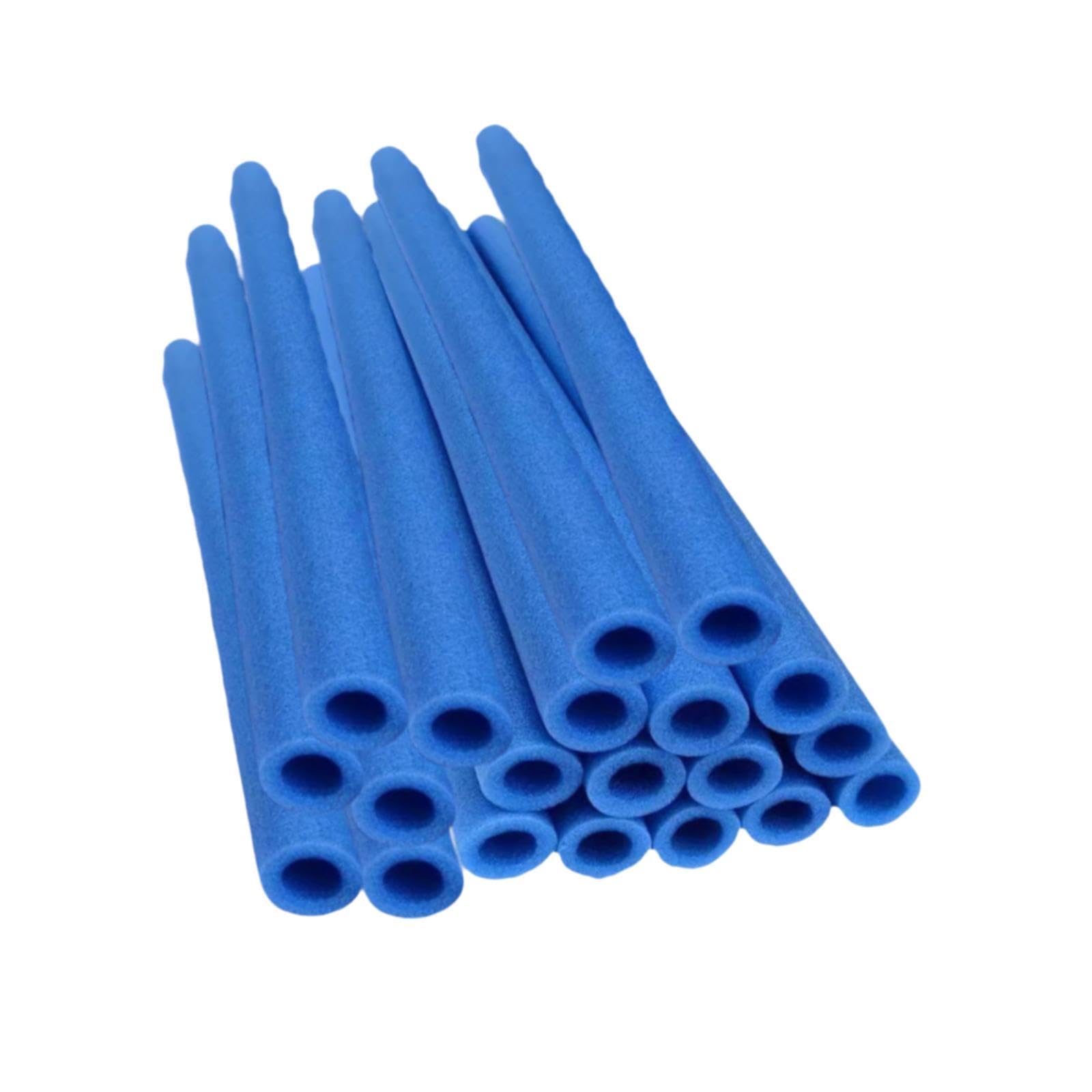 Baoblaze 20 Pieces Swimming Pool Noodles Strong & Flexible Foam Multipurpose Portable Swim Noodle Practical Lightweight Reusable Swim Buoyancy Sticks for Adults and Kids (Blue, 40cmx4.5cm)