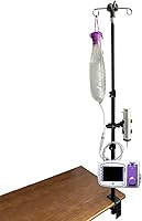 UISKOOPW Portable Feeding Tube Stand for Infinity Kangaroo Pumps - 43" Adjustable Clamp Holder for NG/G Tubes, Gravity Syringe IV Pole