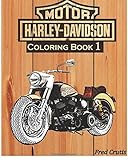 Motor : Harley-Davidson Coloring Book 1: design coloring book