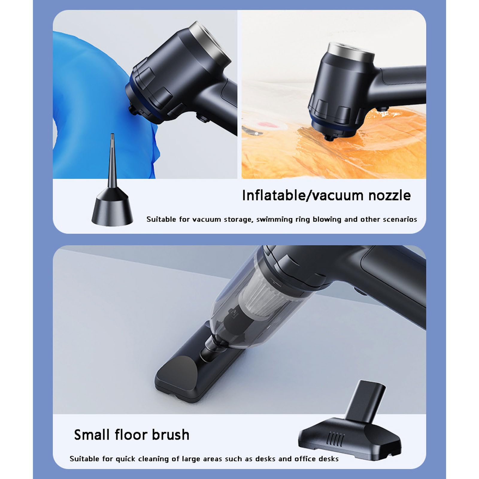 aspirapolvere per auto, Aspirapolvere for auto potente da 16000 PA con motore brushless