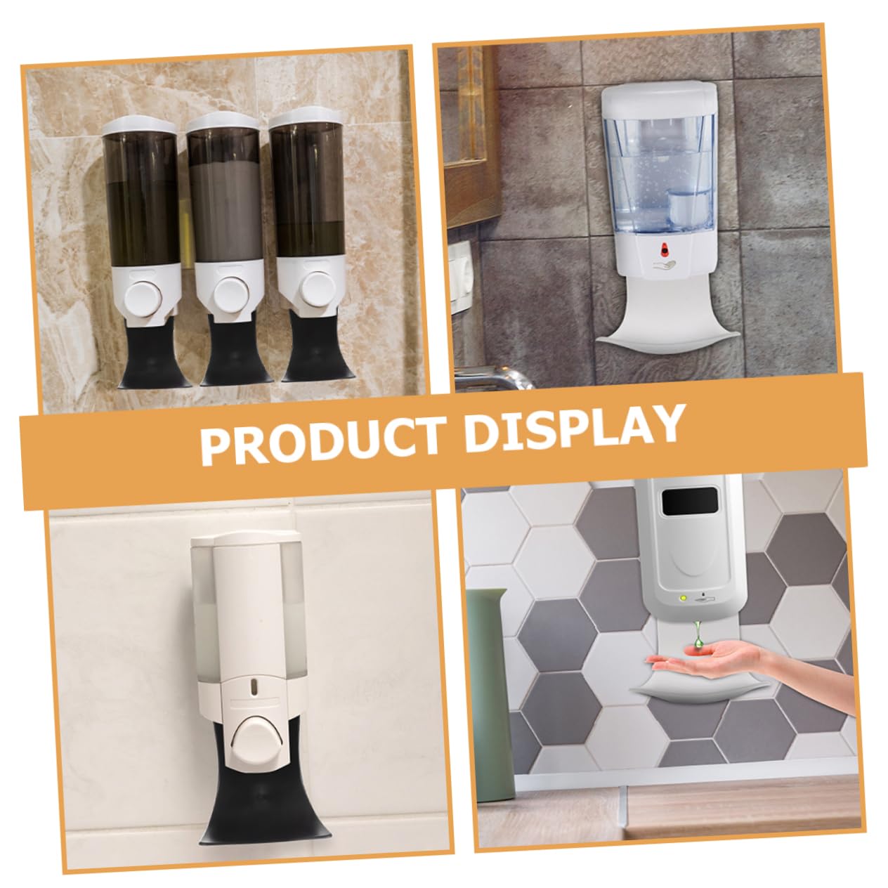 SOLUSTRE Shower Containers Drip Tray Soap Dispenser Drip Catcher Wall Mount Abs Plastic Leak- Versatile Bathroom Accessory