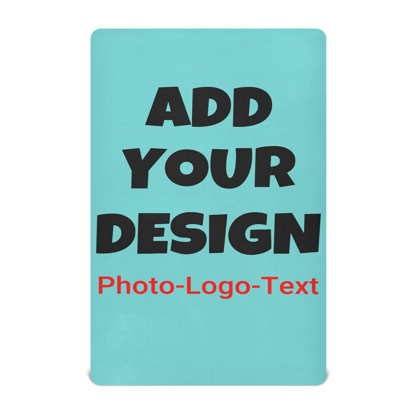 Custom Baby Crib Sheets - Personalize Photo on Fitted Sheet Design Your Own Sheet for Kids, Boys & Girls Cotton Crib Sheet for Standard Crib and Toddler Mattresses - S