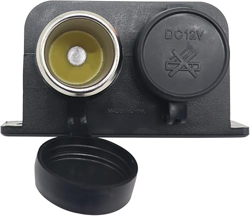 Miniatura 3 de 12 V Multifunctional Waterproof Car Modification Dual Cigarette Lighter Splitter Power Sockets Female Power Outlet Replacement for Portable Auto