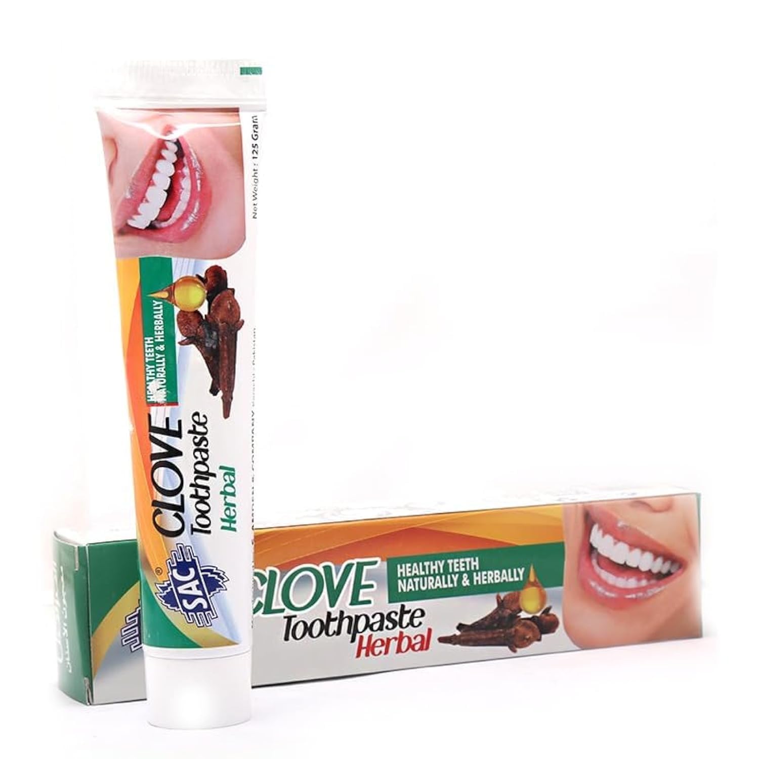 SAC All-Natural Clove Toothpaste - Fresh Breath & Healthy Gums - Herbal Dental Care - Fluoride-Free