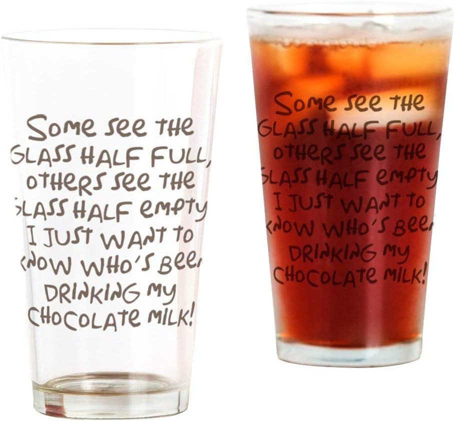 Amazon｜チョコレートミルクパイントグラス、ノベルティクリアガラスビールカップ水、ジュース、ビール、ワイン、ウイスキー、450 mlの