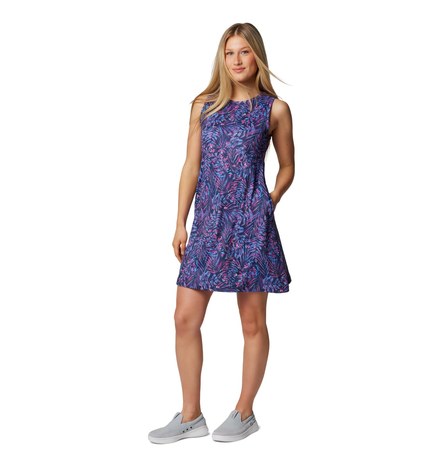 Columbia Women's Freezer Tank Dress, Nocturnal Serenoa, XS