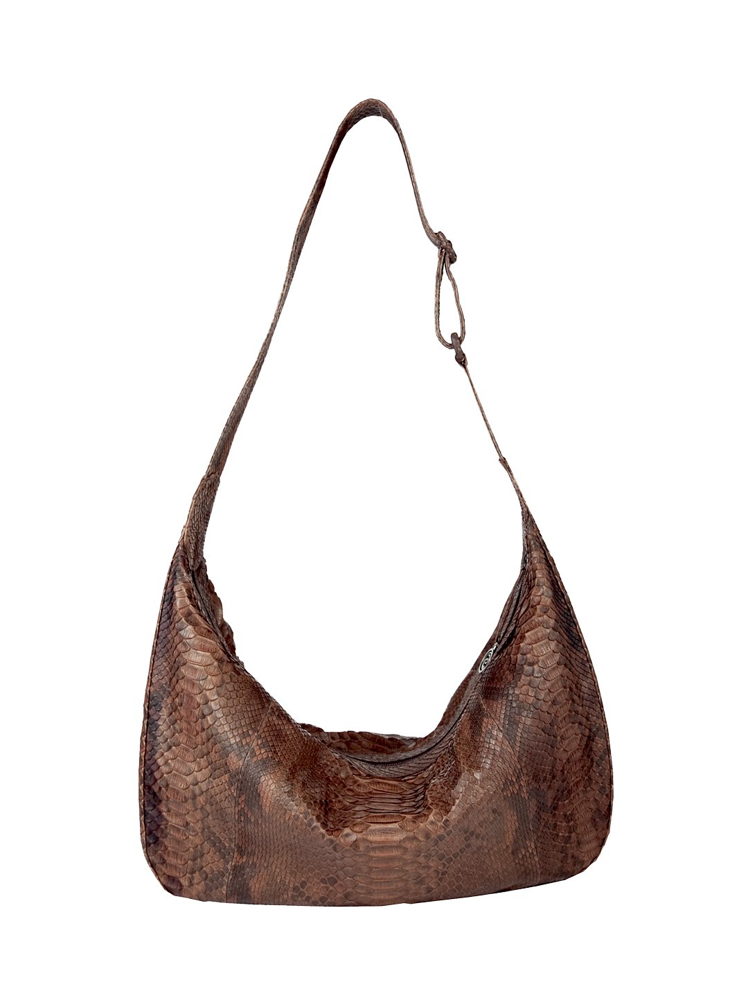Cashhimi Orlando Genuine Python Messenger Bag