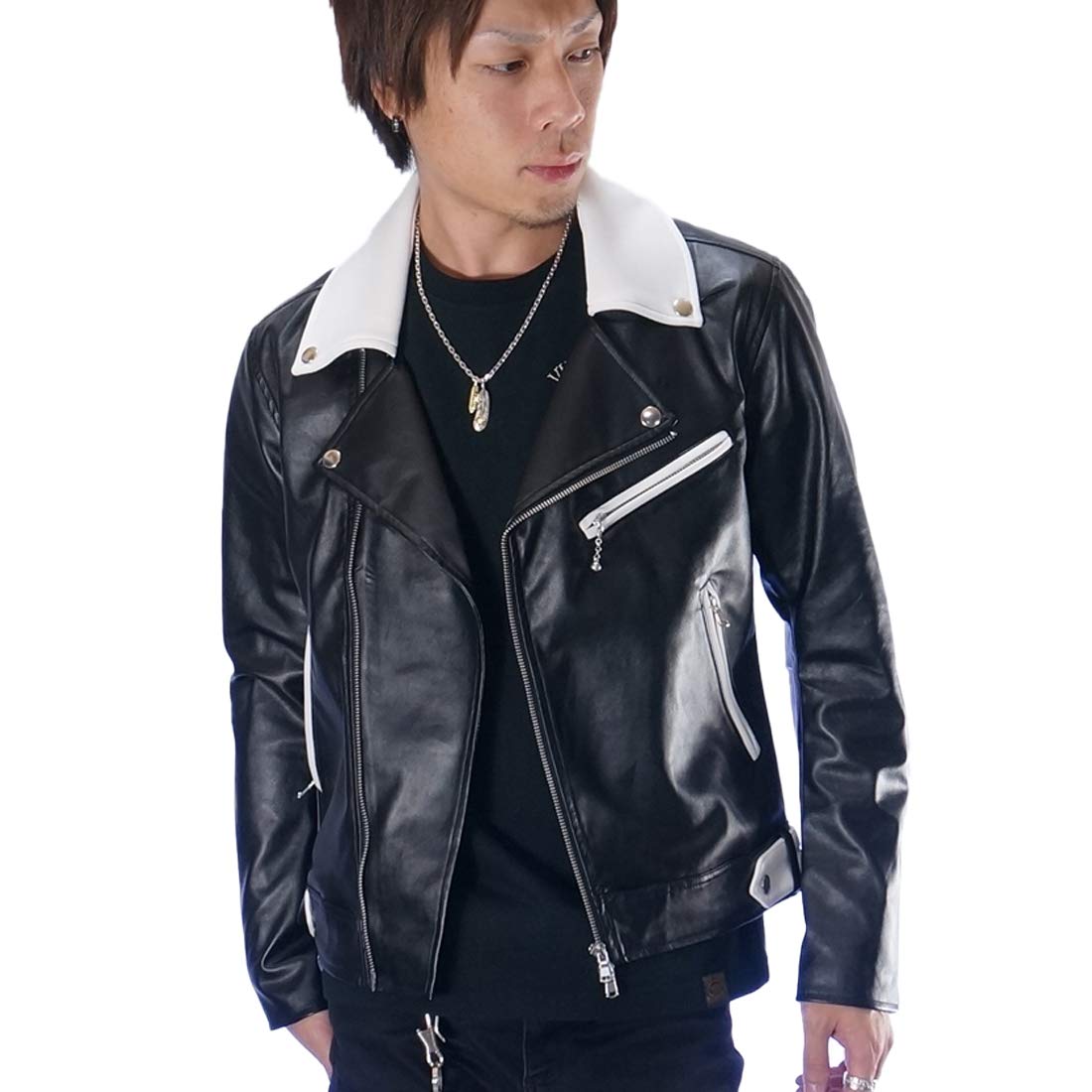 Amazon | [リングス] ライダースジャケット 137103 46(L) ブラック