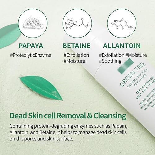 Miniatura 5 de Limpiador Enzimático, Limpiador Facial Energizante, exfoliante suave, lavado facial suave, burbuja, ácido hialurónico súper hidratante, para piel