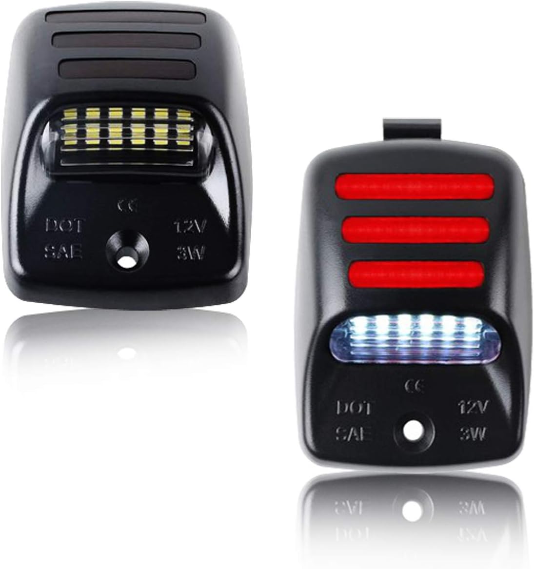 2X Rouge O LED TUBE Plein &eacute;clairage De Plaque D'immatriculation LED Pour Toyota