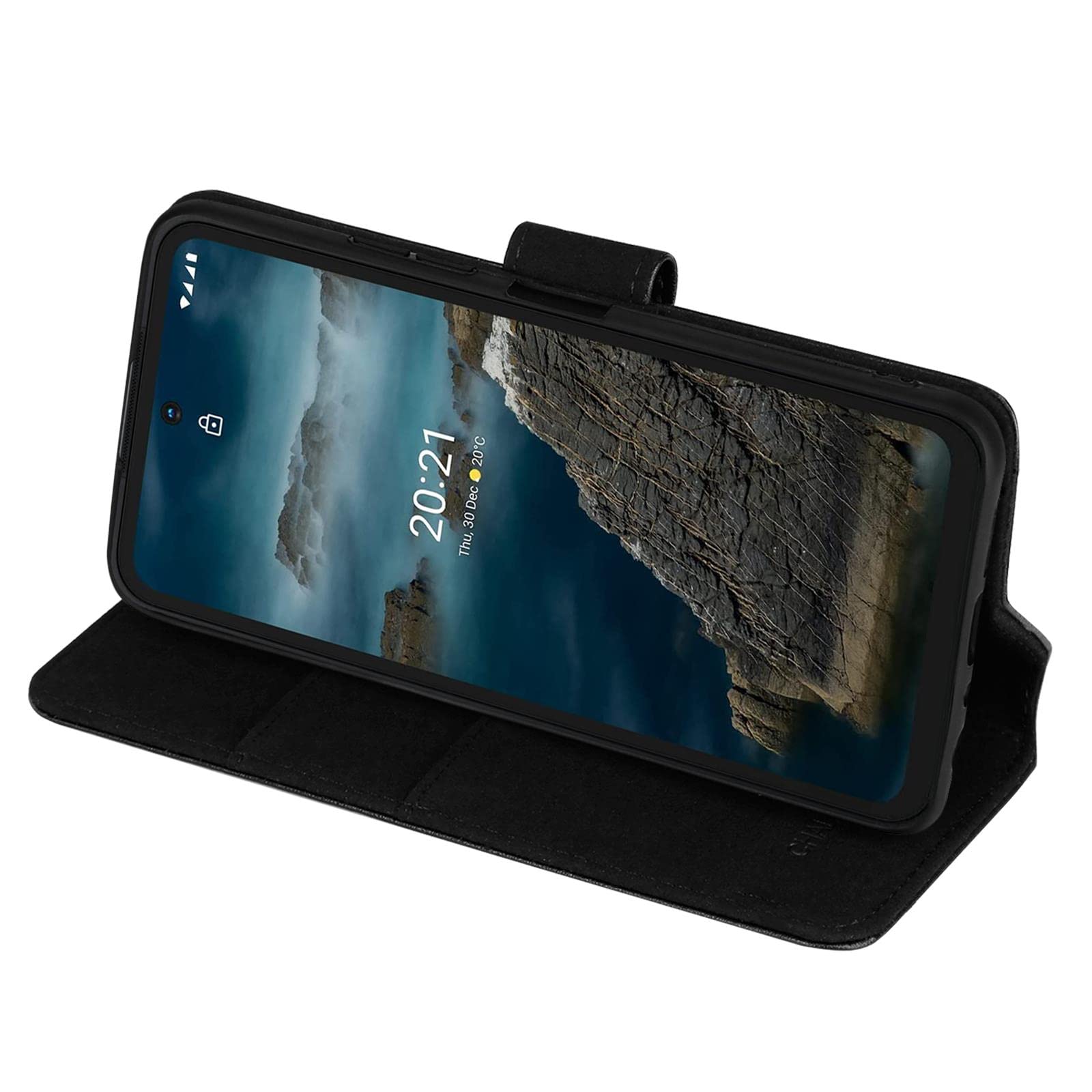 WEIOU Leder Flip Hülle Für Nokia XR20 Mit Standfunktion & Kartenfächern – Stylischer Rundumschutz