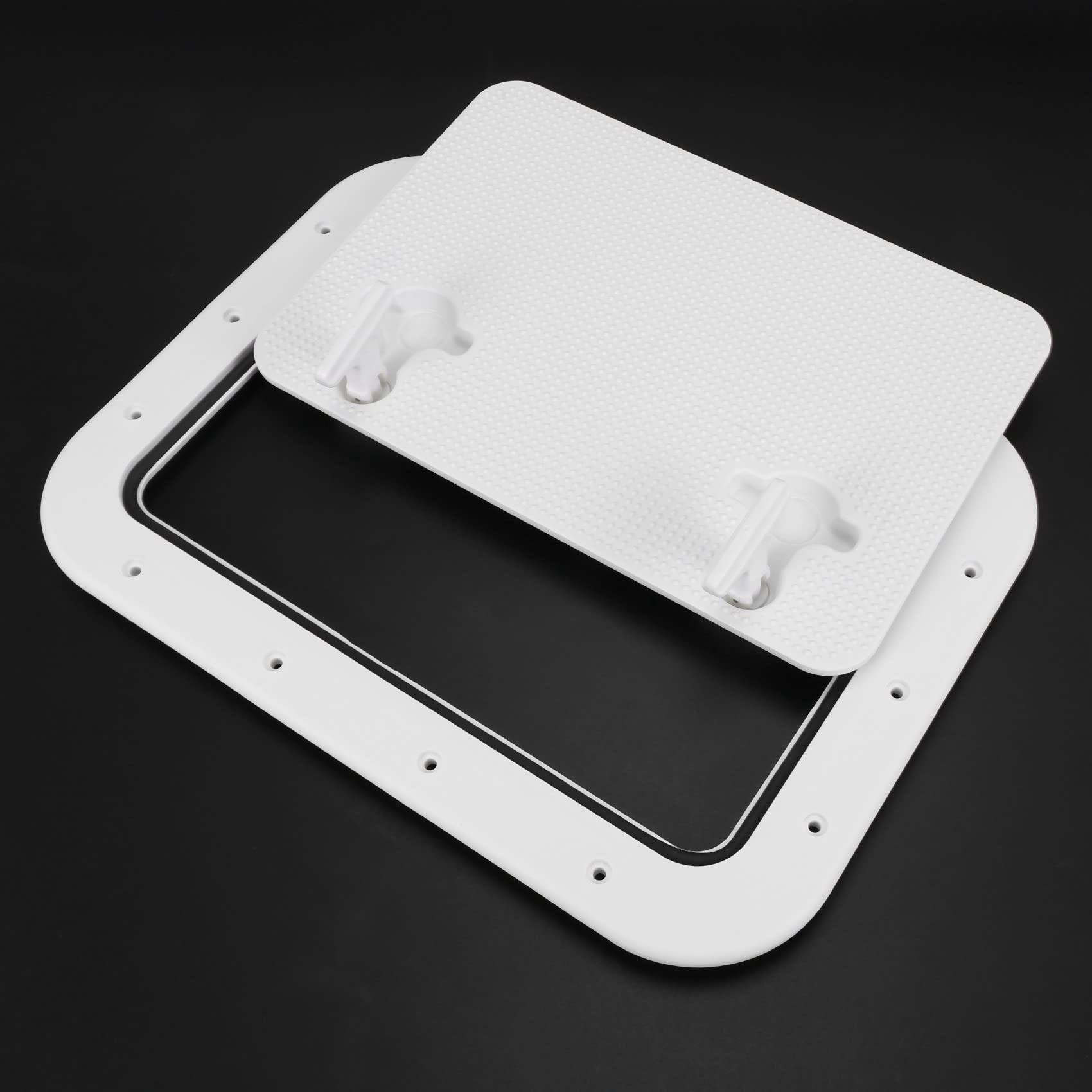 2X Portello di 425-315 mm Accesso ABS/Portello di Copertura per Manopola di Rimozione Antiscivolo RV Marine Accessori per Barche Antinvecchiamento Marino