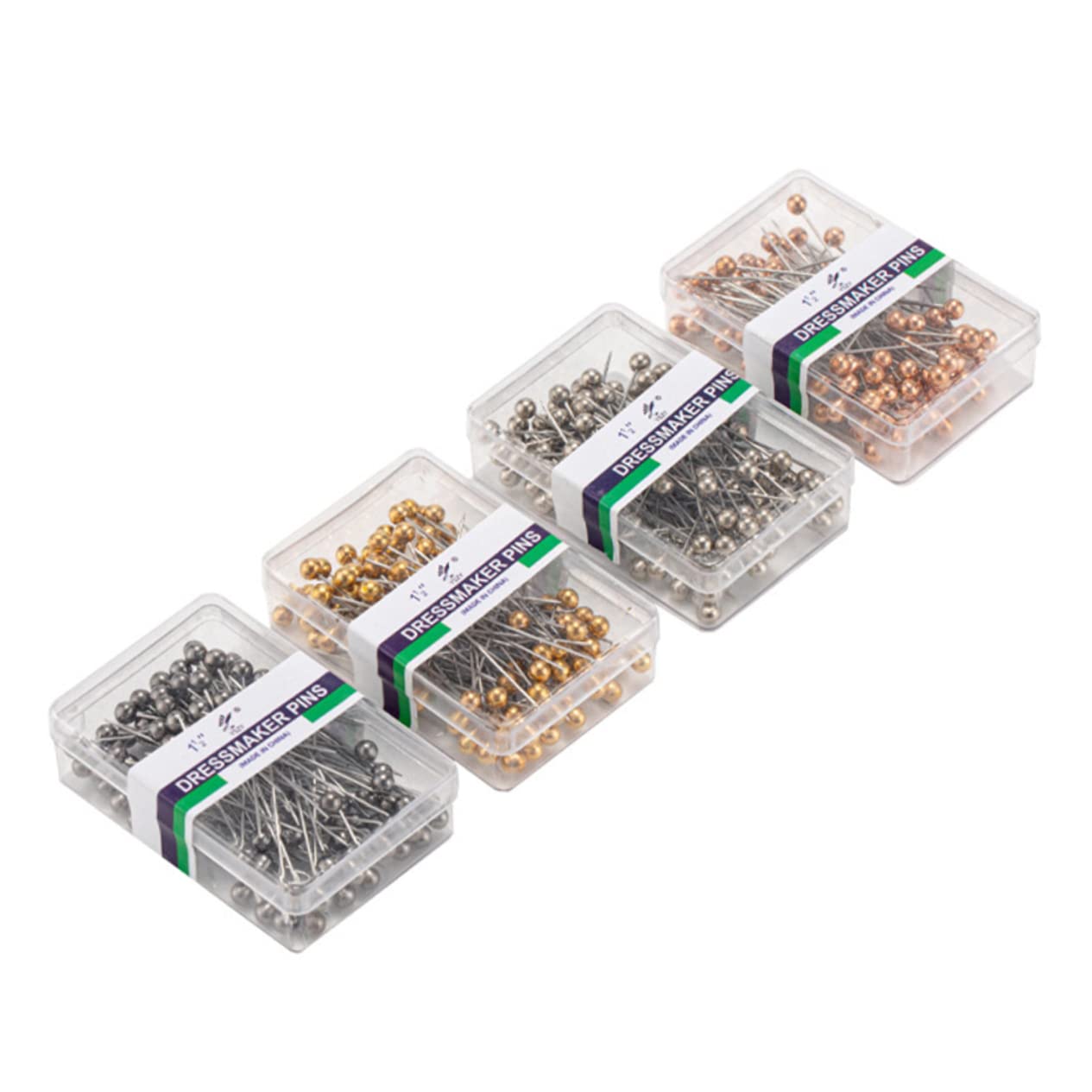 SHINEOFI 2000pezzi Spilli Da Cucito Eleganti Con Testa Piena Per Decorazioni e Progetti Fai Te Di Spilli Per Bouquet e Abbigliamento