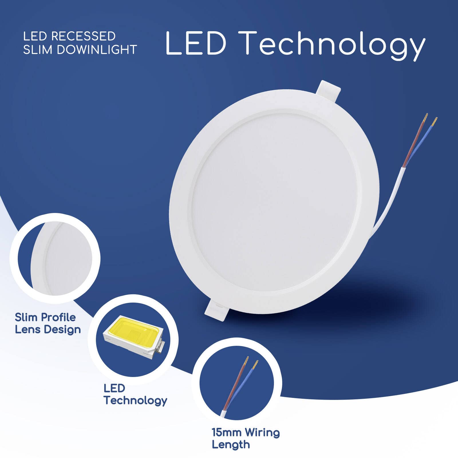 Aigostar 20W LED Einbaustrahler flach, 1700lm, Led Einbauleuchten slim deckenstrahler neutralweiß 4000K deckenspots, AC200-240V, Ф190-200mm