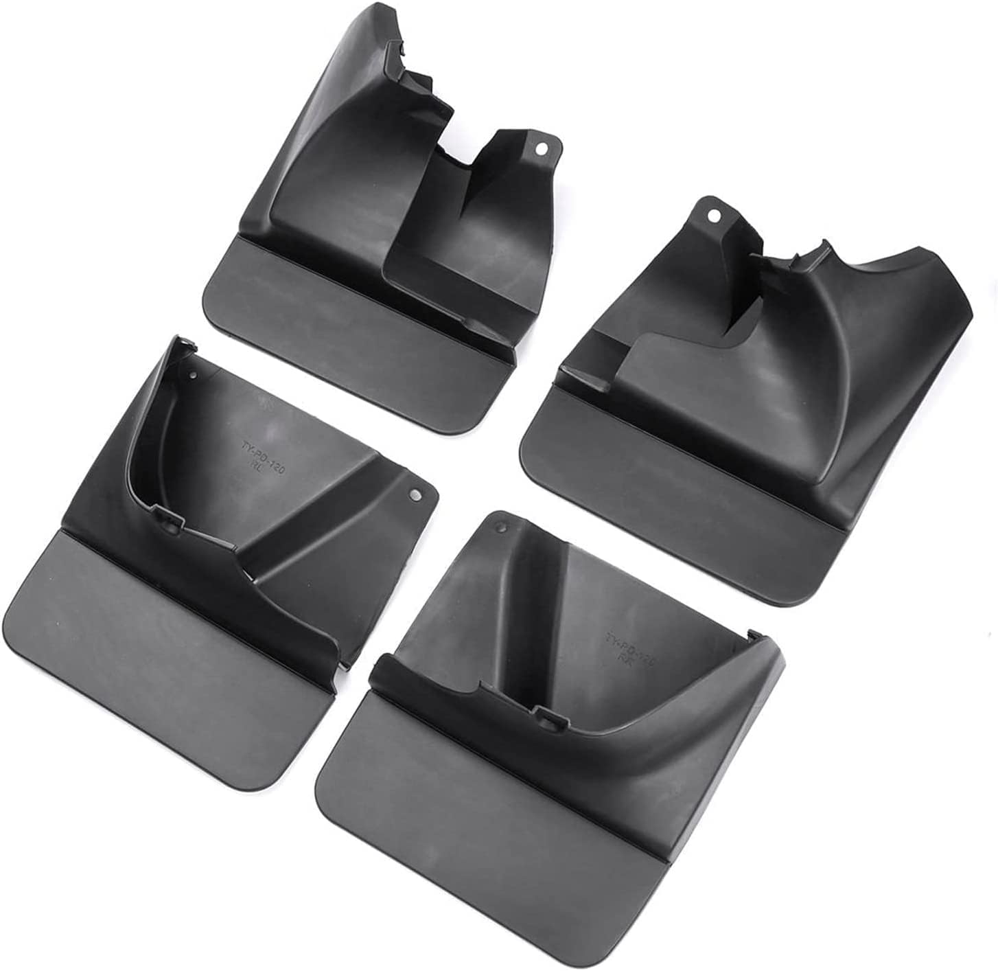 NYSLDSCO 4Pcs Premium Mud Flaps for Toyota Land Cruiser Prado FJ120 120 2003 2004 2005 2006 2007 2008 2009 Front and Rear Splash Guards Durable Mudguards Protection Against Road Debris