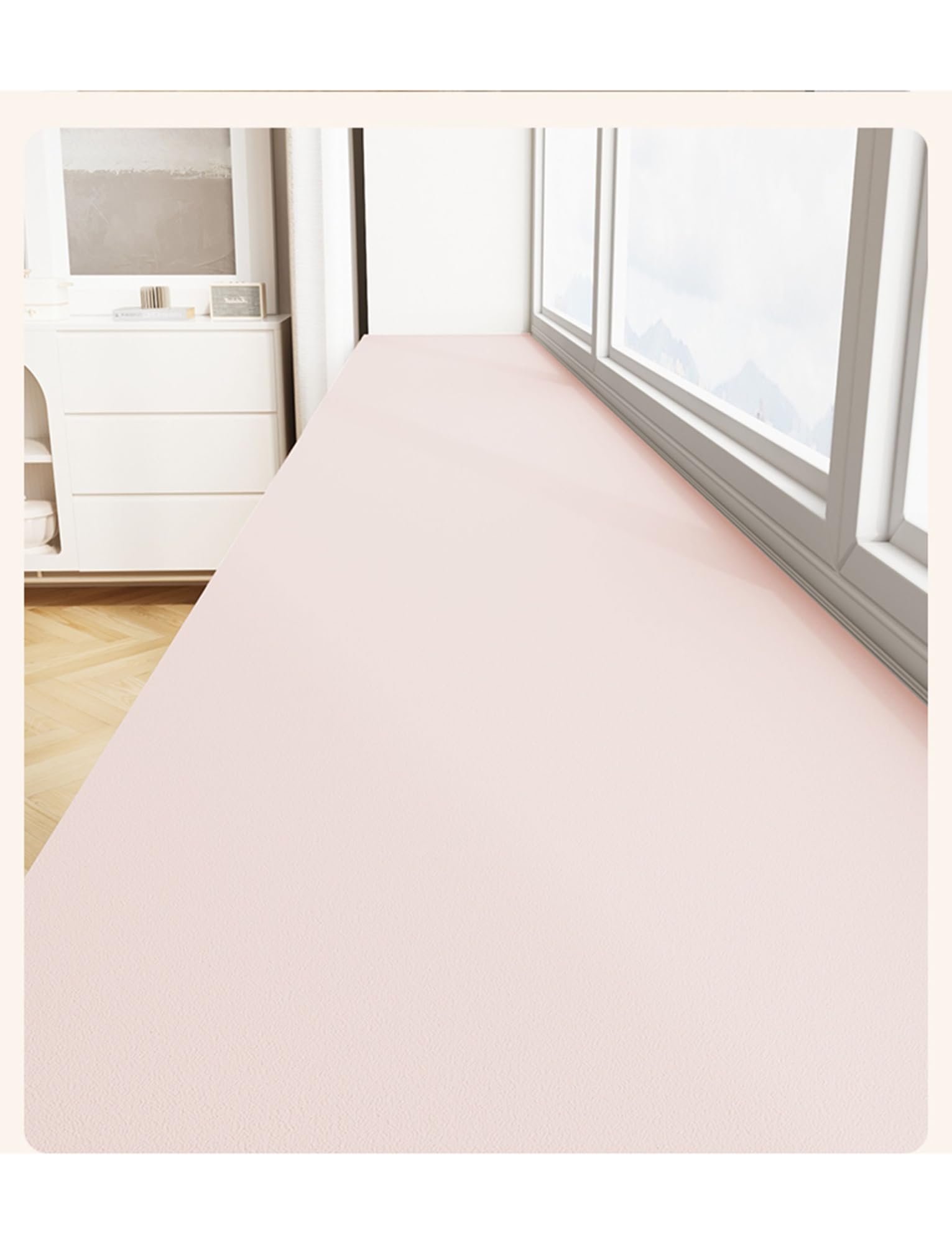 Tapis de rebord de fenêtre absorbant pour baie vitrée et balcons
