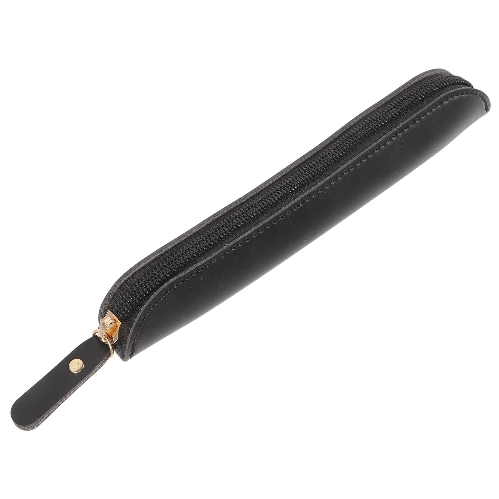 Lurrose Leather Stylus Case Pu Pencil Bag Leather Stylus Holder Pen Case Pencil Storage Bag Portable Travel Case Mini Makeup Brush Bag for Women Men
