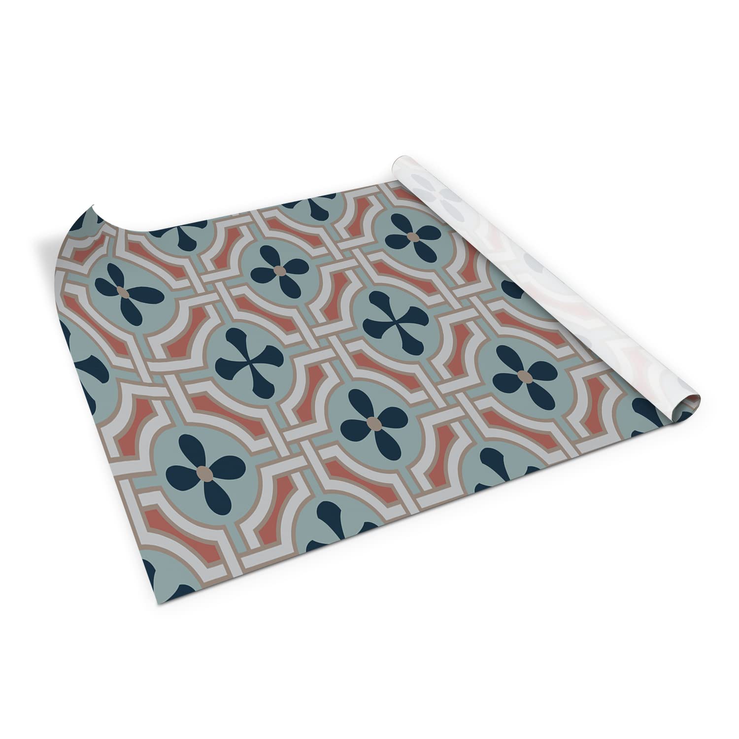 Lámina adhesiva floral de 100x50cm para dar una nueva vida a tus muebles viejos y cómodas de casa