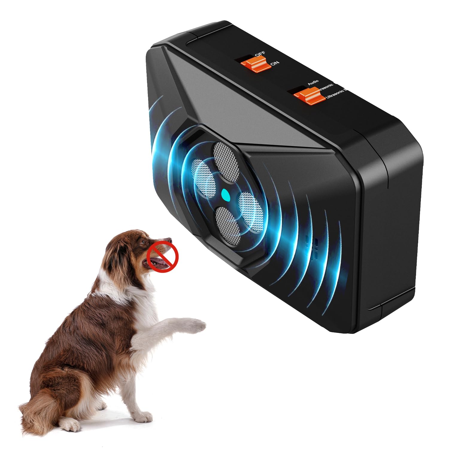 Anti Aboiement Chien, Automatique Boitier Ultrason Anti Aboiement Chien Avec 3 Modes Audio Et Ultrasons Dispositif Anti Aboiement Rechargeable Et Etanche Pour Interieur Exterieur 92389854