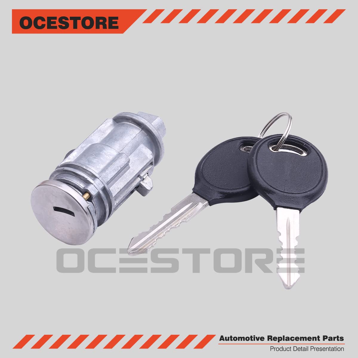 OCESTORE 5003843AA Ignition Key Switch Lock Cylinder with Two Keys for 1998-2006 Wrangler Sebring Replace 5003843AB 5083915AB