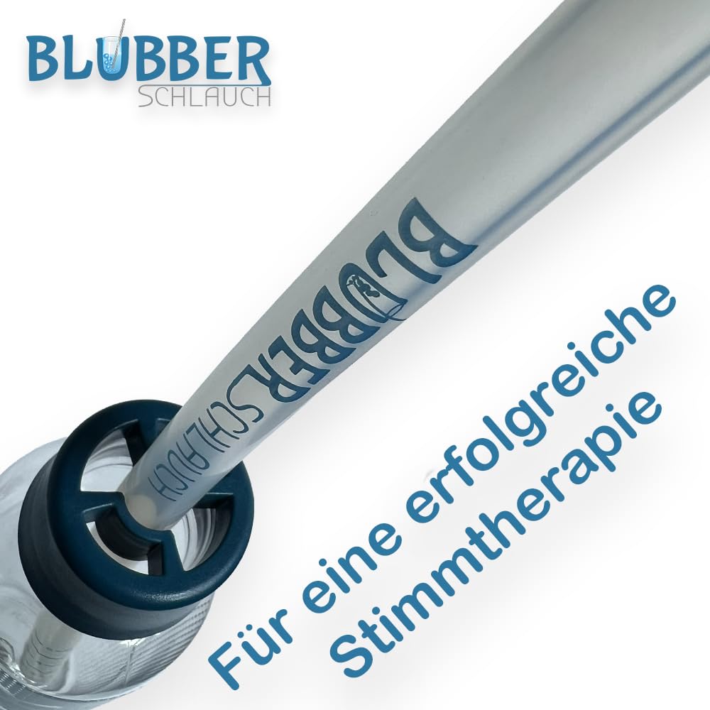 original Blubberschlauch-Set für die Stimmtherapie & Logopädie, Color - azurblau