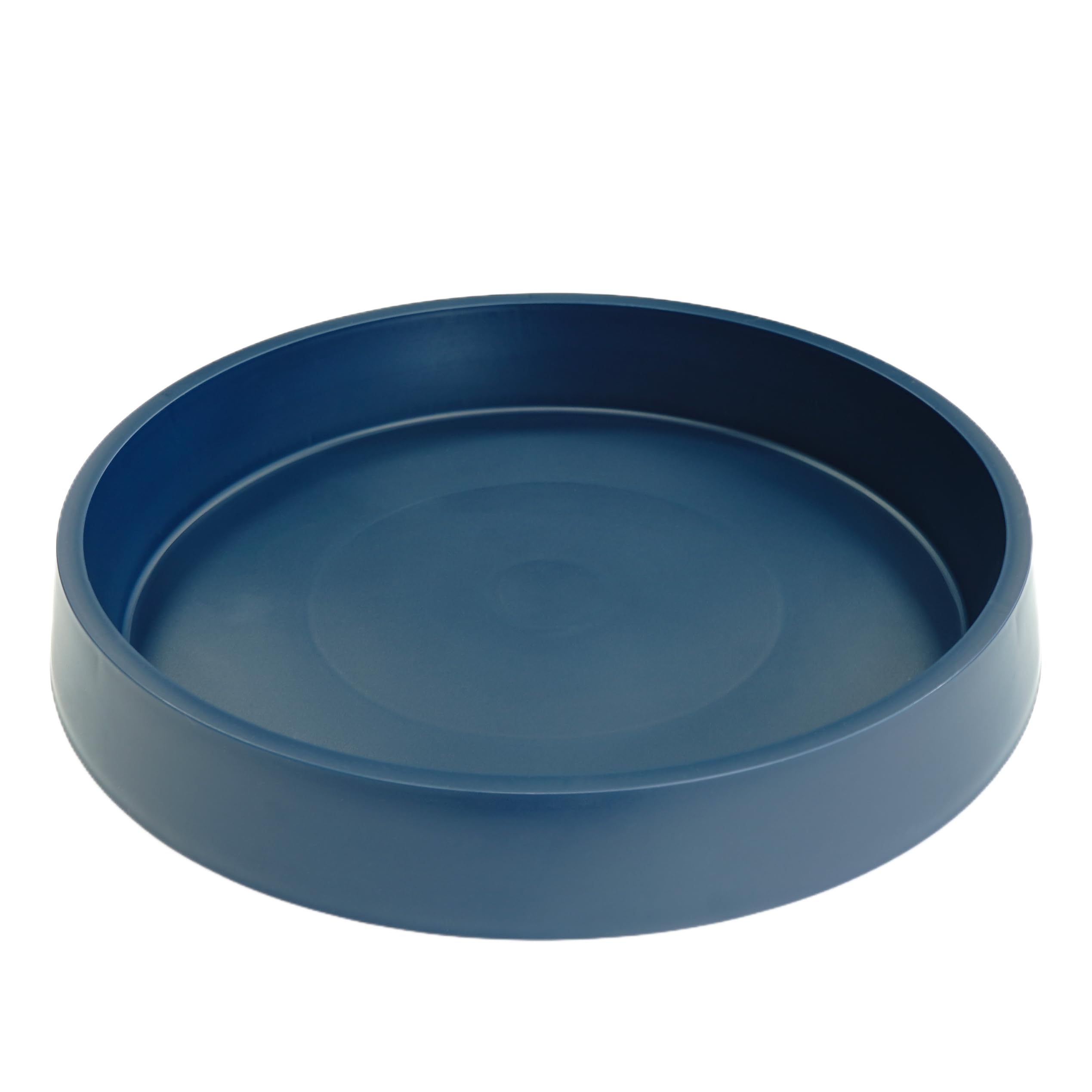 Bleuhome 1 Pack Plant Saucer Tray for Ceramic Plastic Pots, 6 7 inch Plant Saucers for Indoors, Senior Pot Saucers Trays, Flower Planter Water Drip Trays for Pots Base (6", Blue)