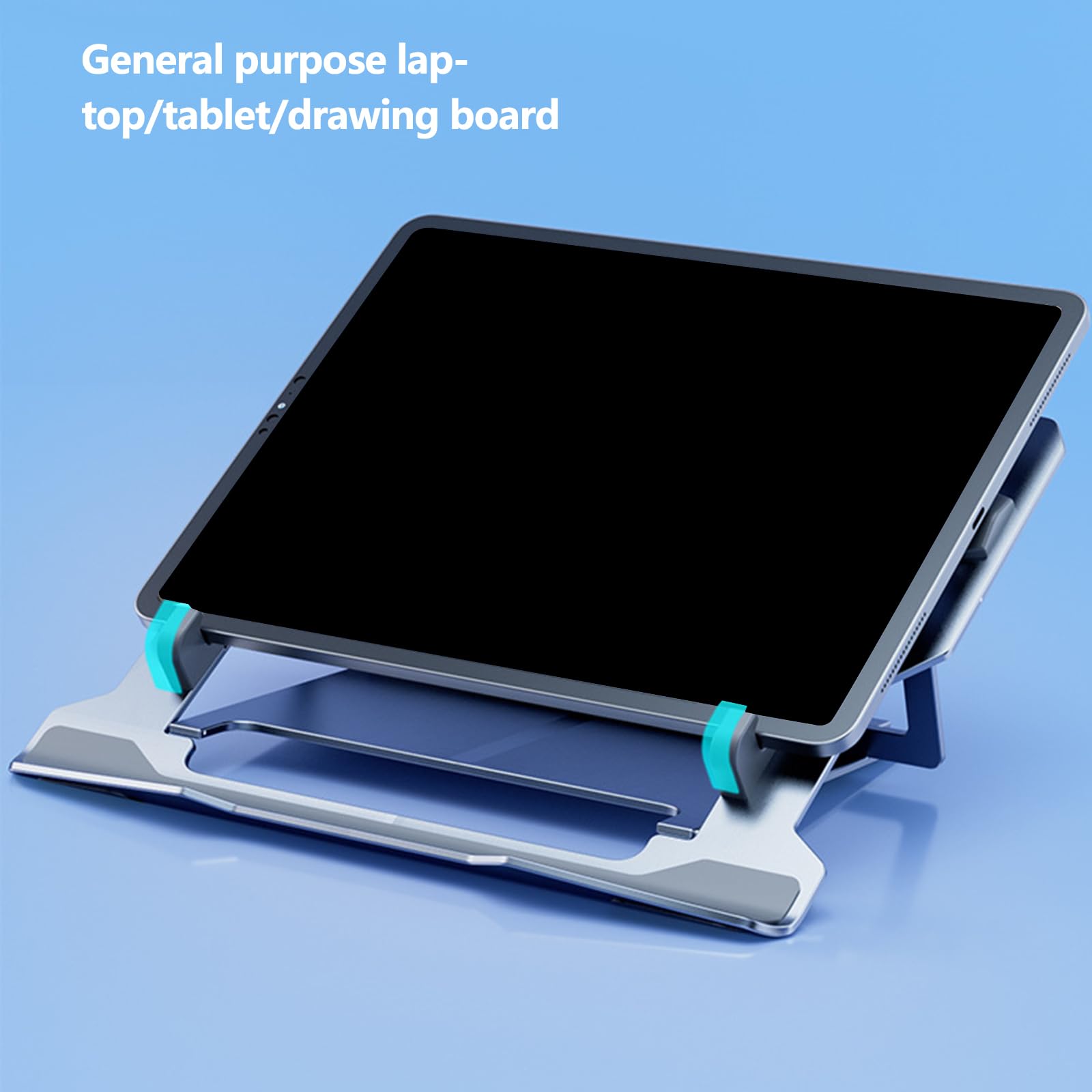 Support de refroidissement réglable en hauteur pour ordinateur portable - Support ergonomique en aluminium pour ordinateur portable - Réduction du bruit