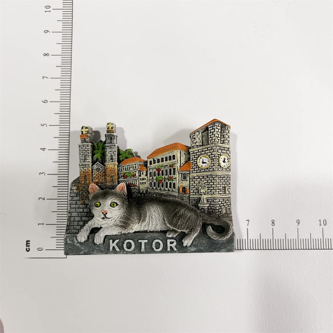 Calamita 3D Montenegro - Magnete Da Frigorifero Con Capitano In Resina, Souvenir Di Viaggio Fatto A Mano