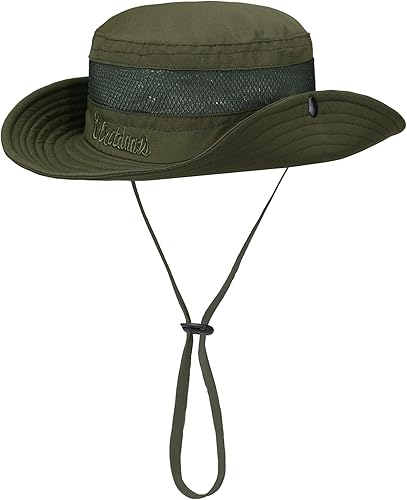 Miniatura 7 de Sombrero de sol para niños al aire libre UPF 50+ sombreros de sol de ala ancha para niños, sombrero de pesca, sombrero de pesca de 5 a 12 años