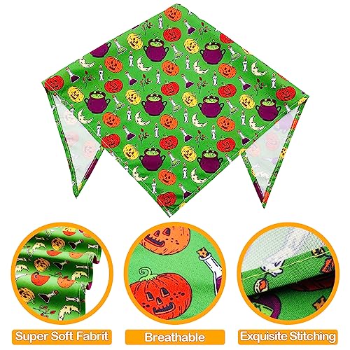 Accessoires Halloween petit chien et chat : lot 50 bandanas réglables motif fantôme - 4